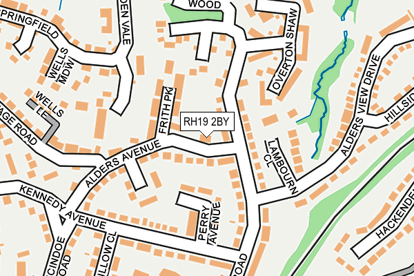 RH19 2BY map - OS OpenMap – Local (Ordnance Survey)