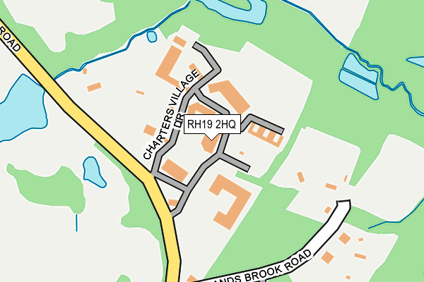 RH19 2HQ map - OS OpenMap – Local (Ordnance Survey)