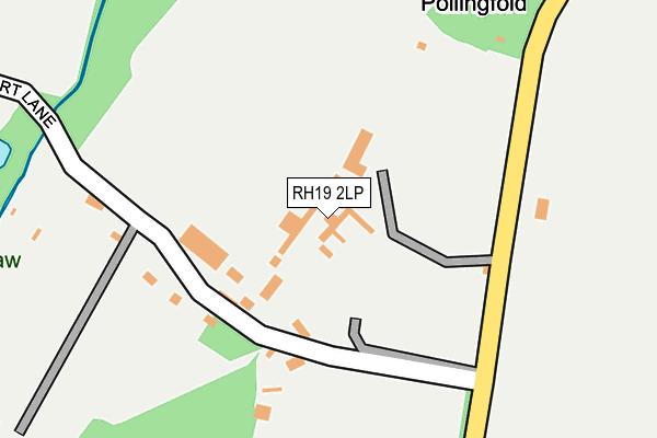 RH19 2LP map - OS OpenMap – Local (Ordnance Survey)