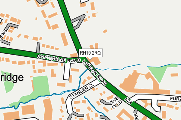 RH19 2RQ map - OS OpenMap – Local (Ordnance Survey)