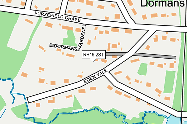 RH19 2ST map - OS OpenMap – Local (Ordnance Survey)