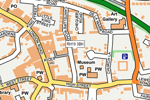 RH19 3BH map - OS OpenMap – Local (Ordnance Survey)