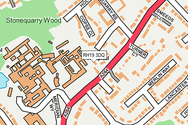 RH19 3DQ map - OS OpenMap – Local (Ordnance Survey)
