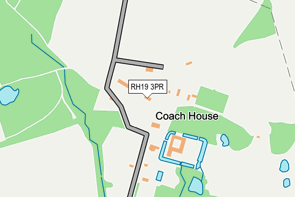 RH19 3PR map - OS OpenMap – Local (Ordnance Survey)