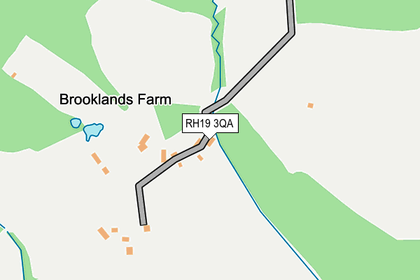RH19 3QA map - OS OpenMap – Local (Ordnance Survey)