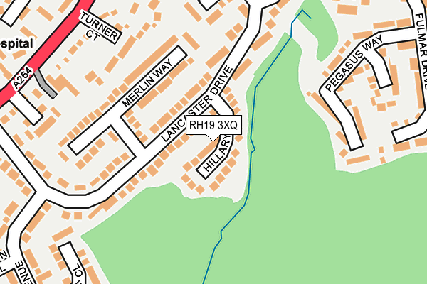RH19 3XQ map - OS OpenMap – Local (Ordnance Survey)