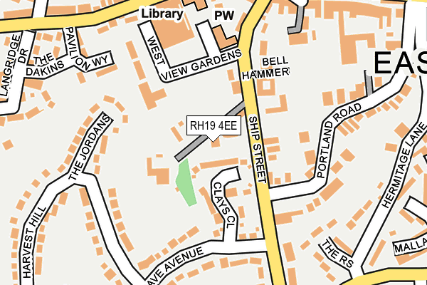 RH19 4EE map - OS OpenMap – Local (Ordnance Survey)