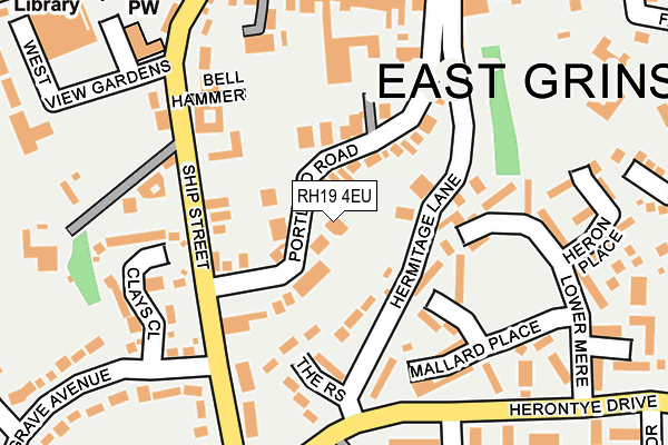 RH19 4EU map - OS OpenMap – Local (Ordnance Survey)