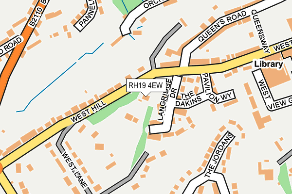 RH19 4EW map - OS OpenMap – Local (Ordnance Survey)