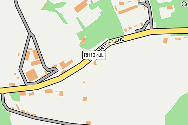 RH19 4JL map - OS OpenMap – Local (Ordnance Survey)