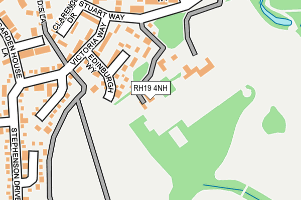 RH19 4NH map - OS OpenMap – Local (Ordnance Survey)