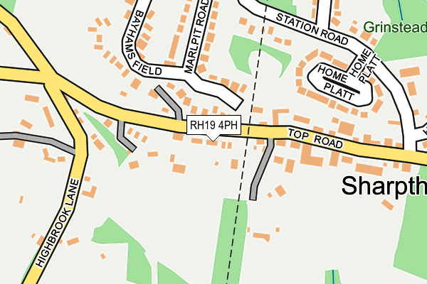 RH19 4PH map - OS OpenMap – Local (Ordnance Survey)