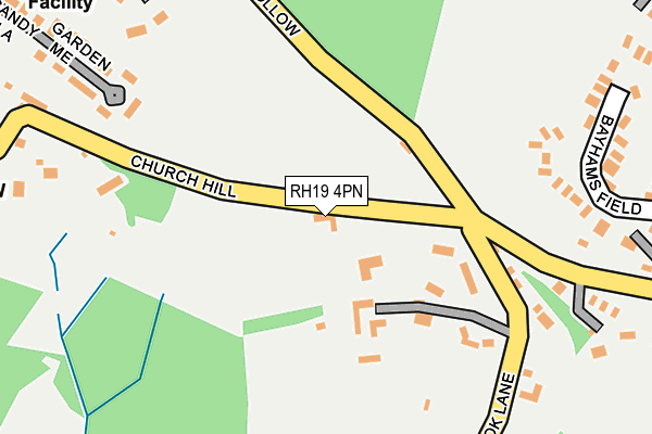 RH19 4PN map - OS OpenMap – Local (Ordnance Survey)