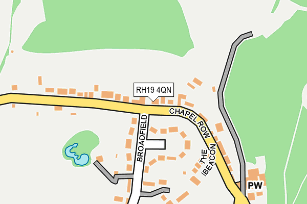 RH19 4QN map - OS OpenMap – Local (Ordnance Survey)