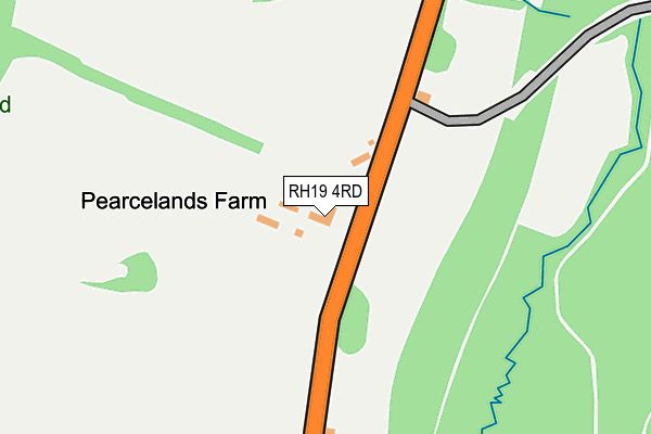 RH19 4RD map - OS OpenMap – Local (Ordnance Survey)