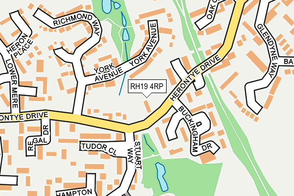 RH19 4RP map - OS OpenMap – Local (Ordnance Survey)
