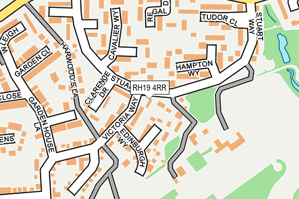 RH19 4RR map - OS OpenMap – Local (Ordnance Survey)