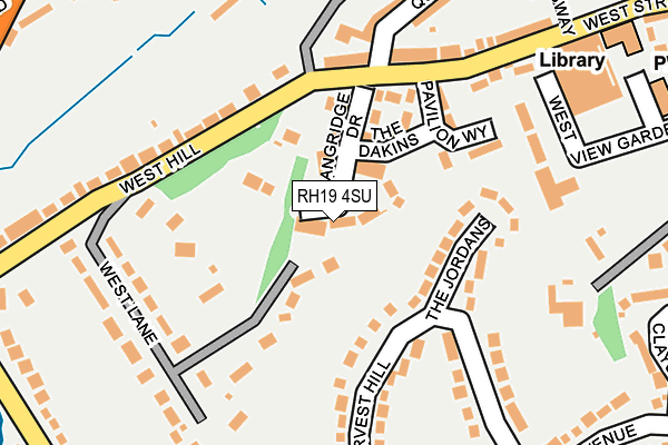 RH19 4SU map - OS OpenMap – Local (Ordnance Survey)