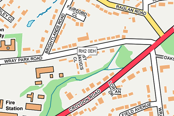 RH2 0EH map - OS OpenMap – Local (Ordnance Survey)
