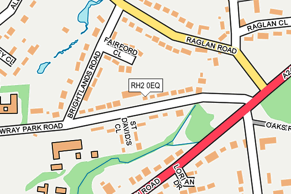 RH2 0EQ map - OS OpenMap – Local (Ordnance Survey)