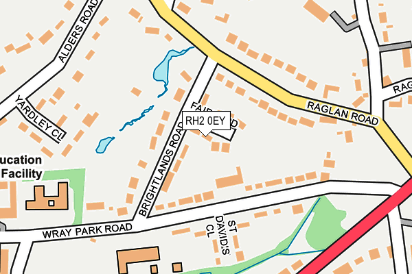 RH2 0EY map - OS OpenMap – Local (Ordnance Survey)