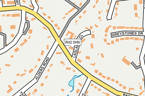 RH2 0HN map - OS OpenMap – Local (Ordnance Survey)
