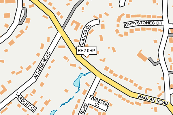 RH2 0HP map - OS OpenMap – Local (Ordnance Survey)
