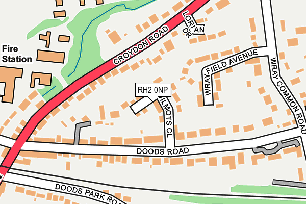 RH2 0NP map - OS OpenMap – Local (Ordnance Survey)
