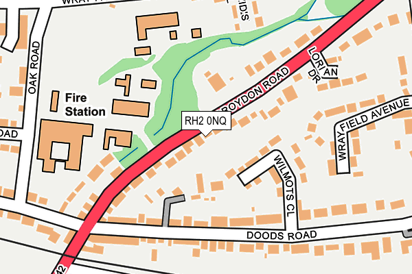 RH2 0NQ map - OS OpenMap – Local (Ordnance Survey)