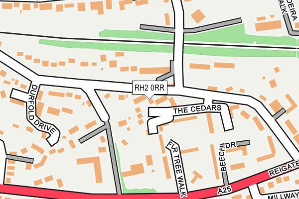 RH2 0RR map - OS OpenMap – Local (Ordnance Survey)