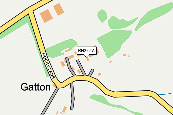 RH2 0TA map - OS OpenMap – Local (Ordnance Survey)