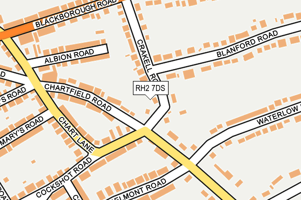 RH2 7DS map - OS OpenMap – Local (Ordnance Survey)