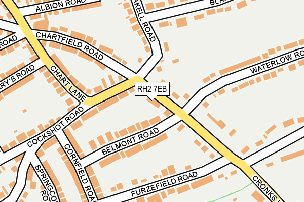 RH2 7EB map - OS OpenMap – Local (Ordnance Survey)