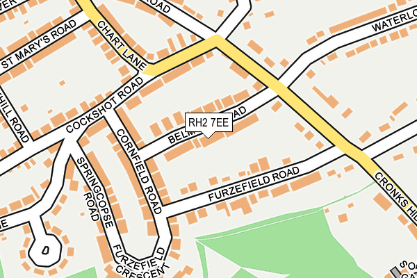 RH2 7EE map - OS OpenMap – Local (Ordnance Survey)