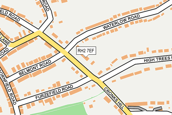 RH2 7EF map - OS OpenMap – Local (Ordnance Survey)