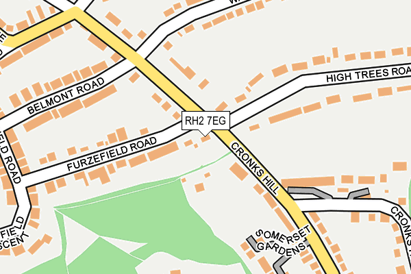 RH2 7EG map - OS OpenMap – Local (Ordnance Survey)