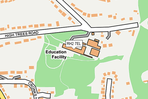 RH2 7EL map - OS OpenMap – Local (Ordnance Survey)