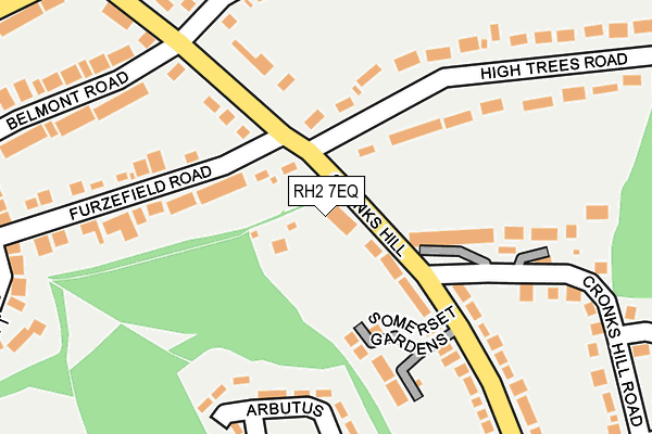 RH2 7EQ map - OS OpenMap – Local (Ordnance Survey)