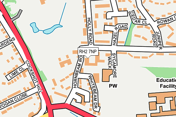 RH2 7NP map - OS OpenMap – Local (Ordnance Survey)