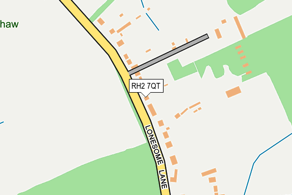 RH2 7QT map - OS OpenMap – Local (Ordnance Survey)