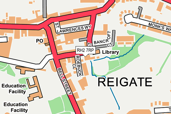 RH2 7RP map - OS OpenMap – Local (Ordnance Survey)