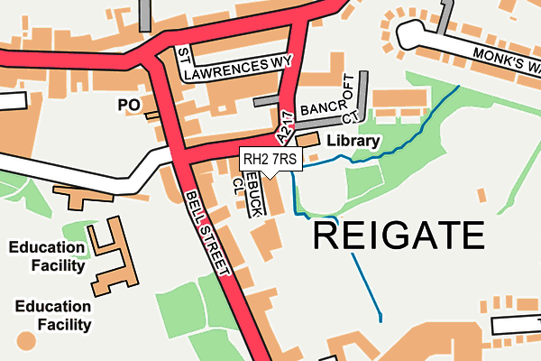 RH2 7RS map - OS OpenMap – Local (Ordnance Survey)
