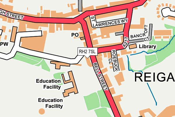 RH2 7SL map - OS OpenMap – Local (Ordnance Survey)