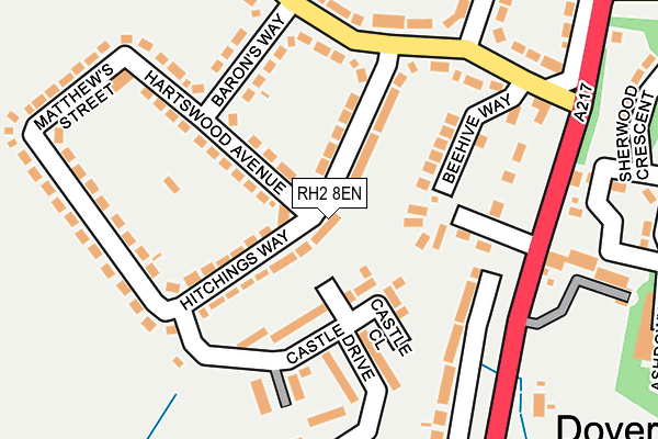 RH2 8EN map - OS OpenMap – Local (Ordnance Survey)