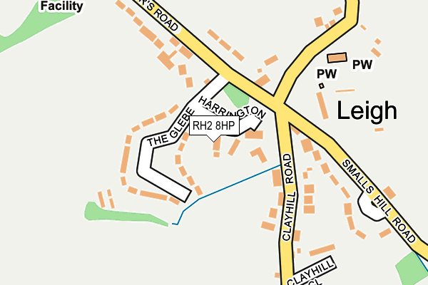 RH2 8HP map - OS OpenMap – Local (Ordnance Survey)