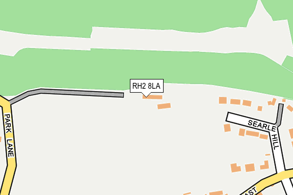 RH2 8LA map - OS OpenMap – Local (Ordnance Survey)