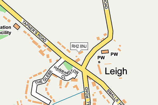 RH2 8NJ map - OS OpenMap – Local (Ordnance Survey)
