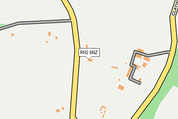 RH2 8NZ map - OS OpenMap – Local (Ordnance Survey)