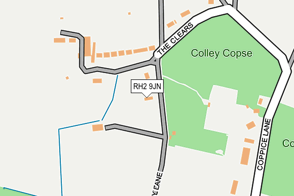 RH2 9JN map - OS OpenMap – Local (Ordnance Survey)