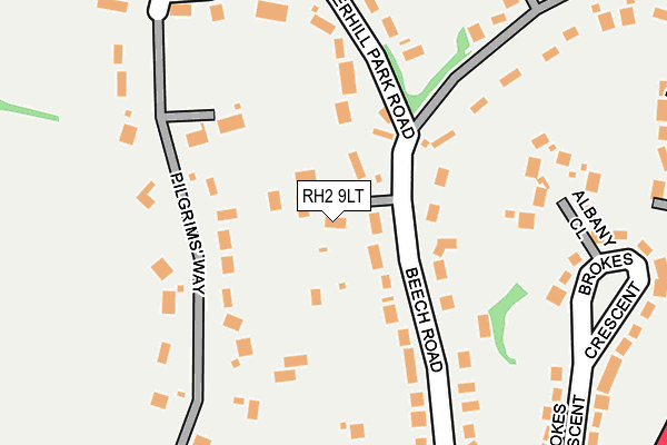 RH2 9LT map - OS OpenMap – Local (Ordnance Survey)